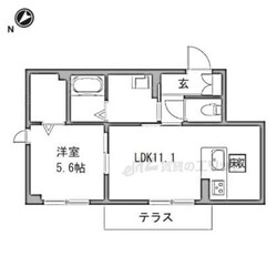 エアフォルク河原の物件間取画像